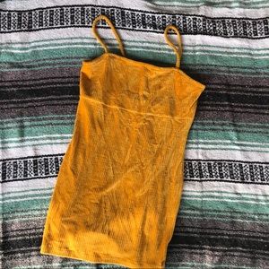Yellow mini dress